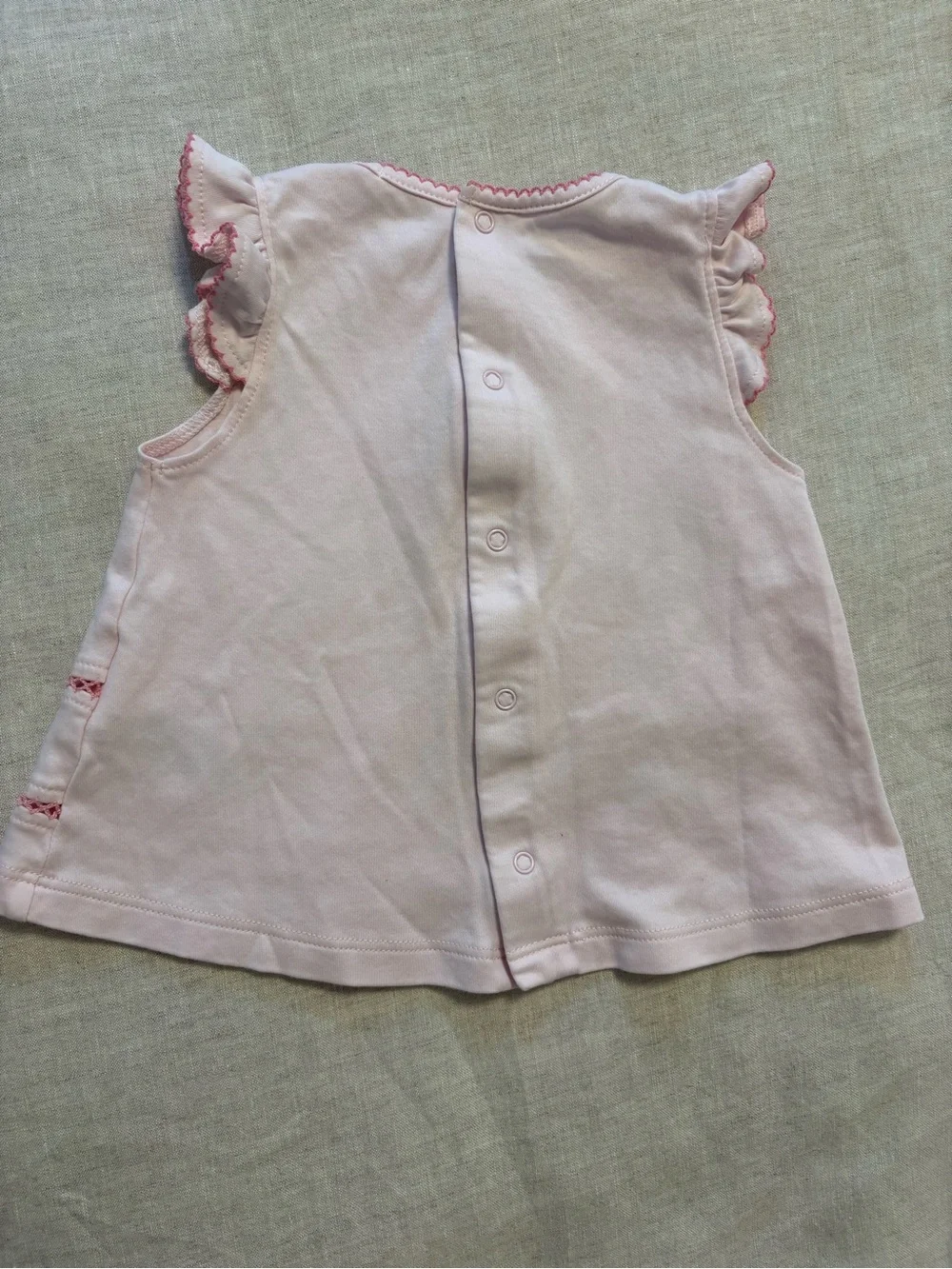 Kissy Kissy Pink Embroidered “Strawberry Essence” Sunsuit Set 9M